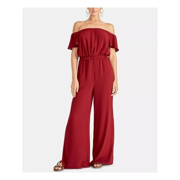 Rachel Roy Wide Leg Off Shoulder Jumpsuit NWT - Picture 1 of 10